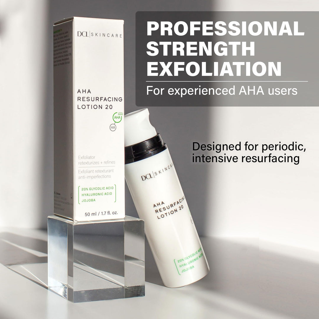 DCL Skincare AHA Resurfacing Lotion, 20% Glycolic Acid, 1.7 fl oz