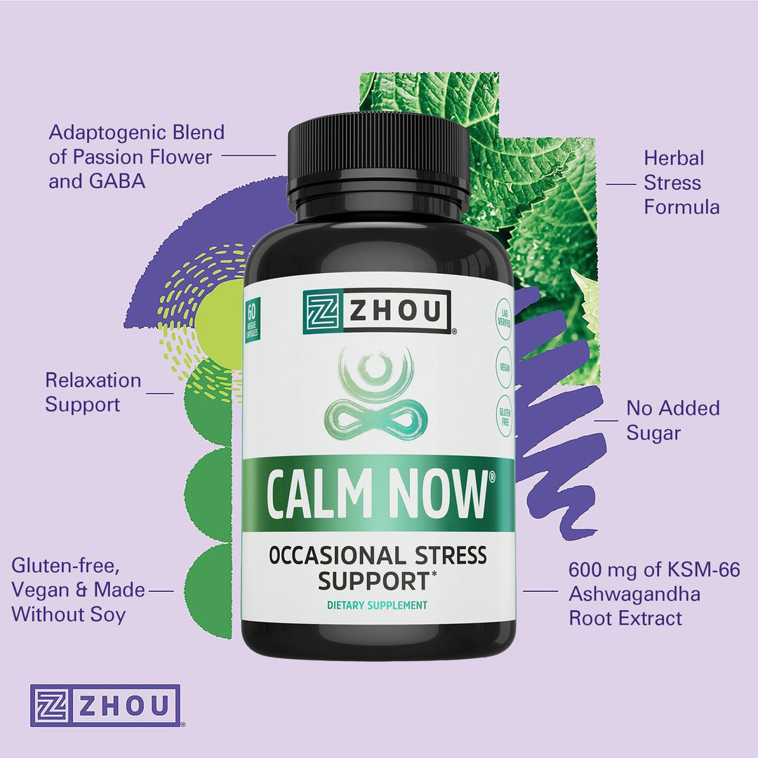 ZHOU Calm Now Soothing Support, 60 Count