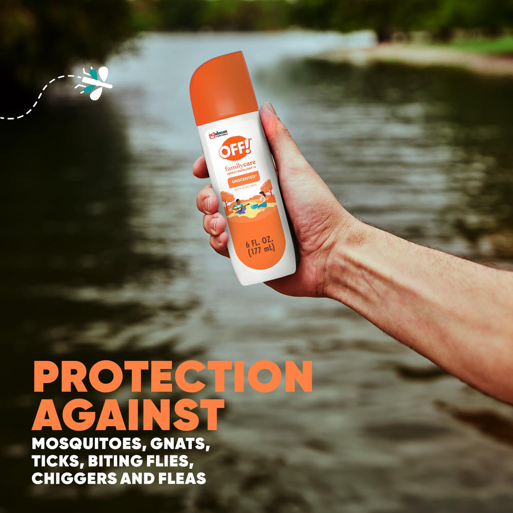 OFF! FamilyCare Insect & Mosquito Repellent Spritz, Unscented, 7% Deet, 6 oz
