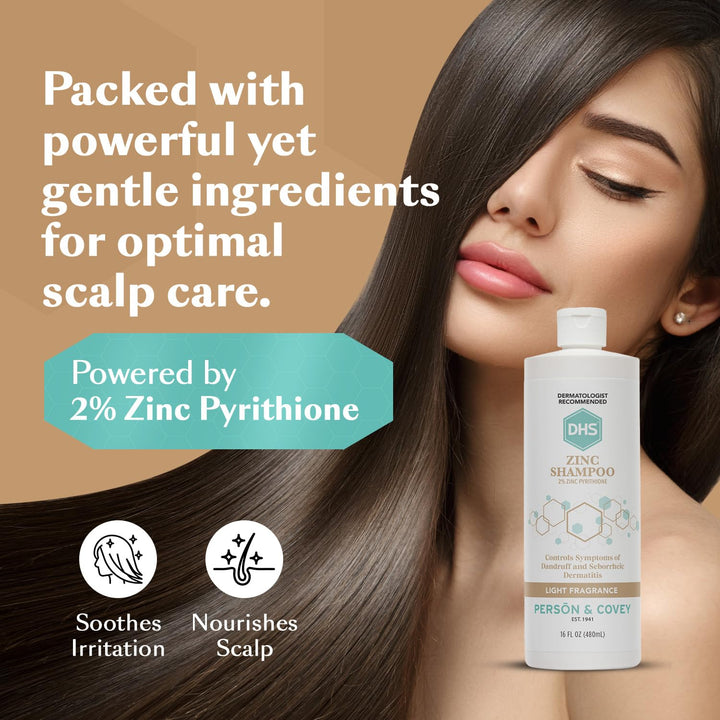 DHS Zinc Shampoo, 2%, 16 oz