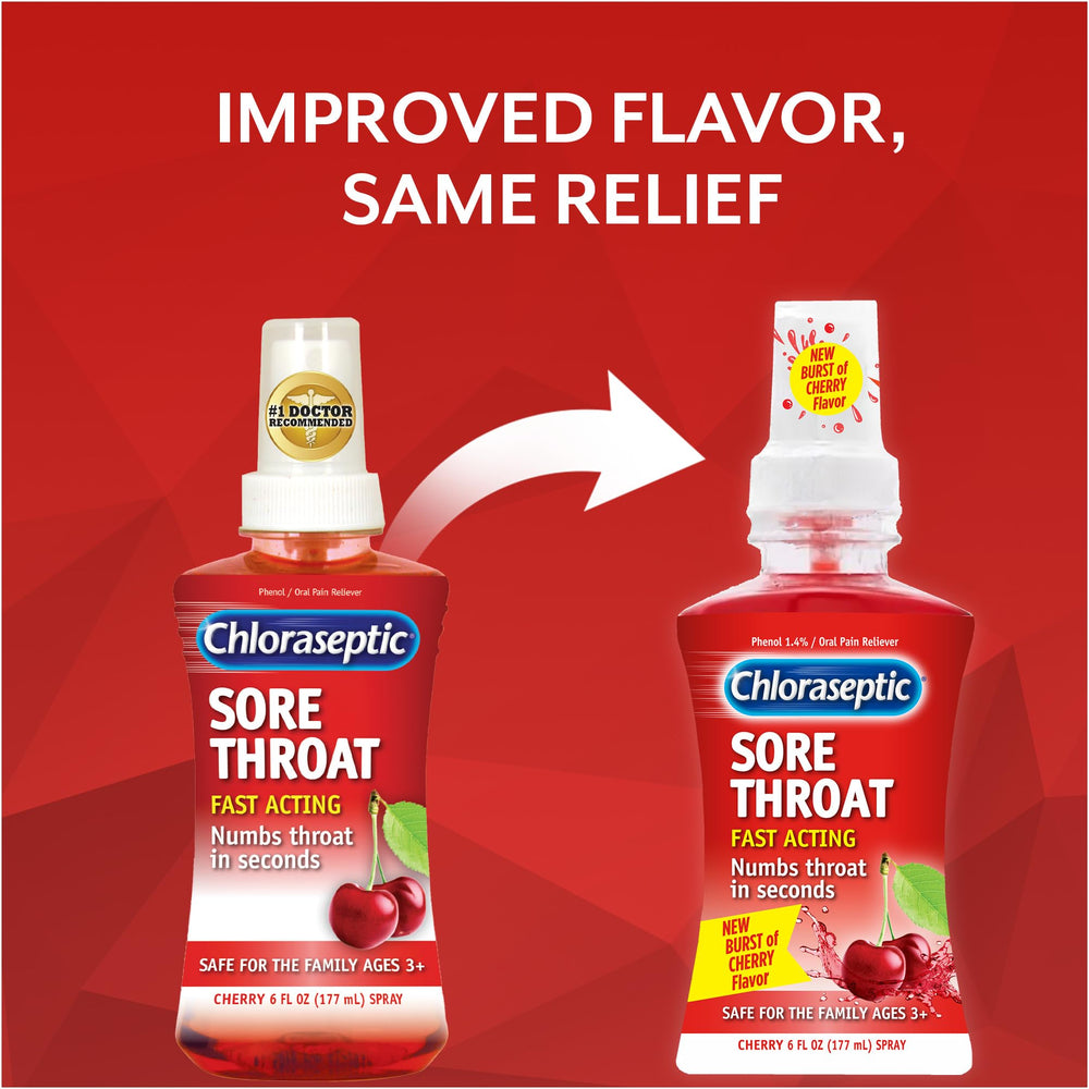 Chloraseptic Sore Throat Spray, Cherry, 6 fl oz