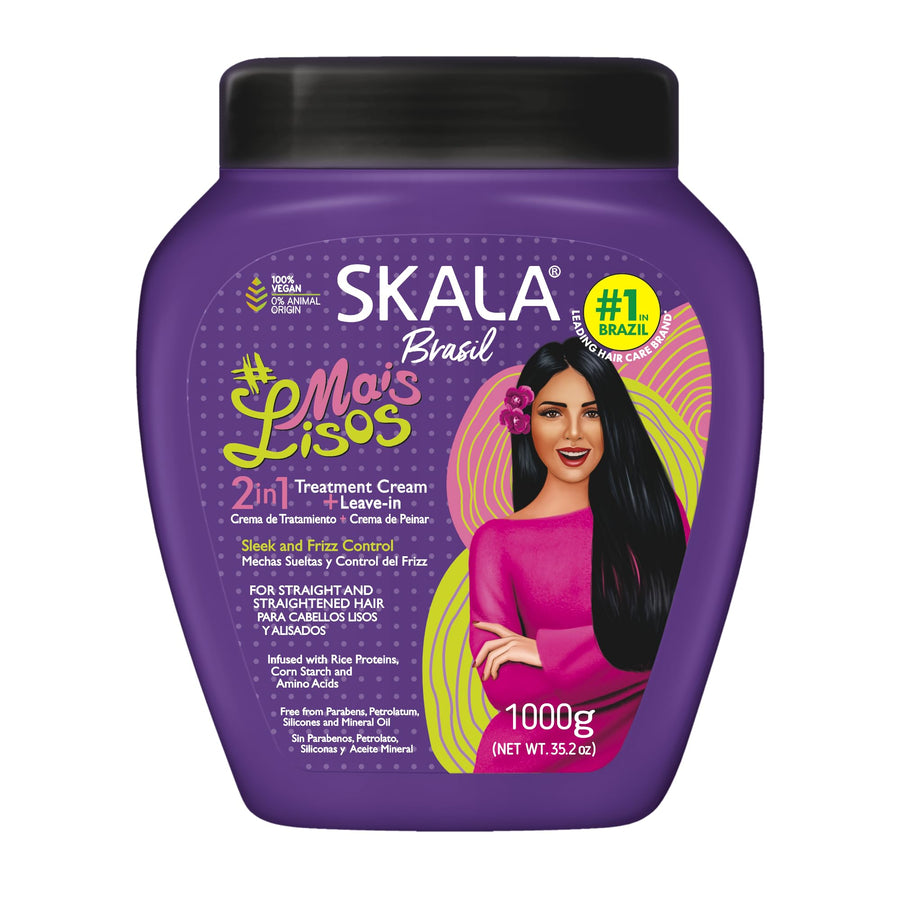 SKALA Mais Lisos 2-in-1 Treatment Cream And Leave-In Conditioner, 35.2 oz