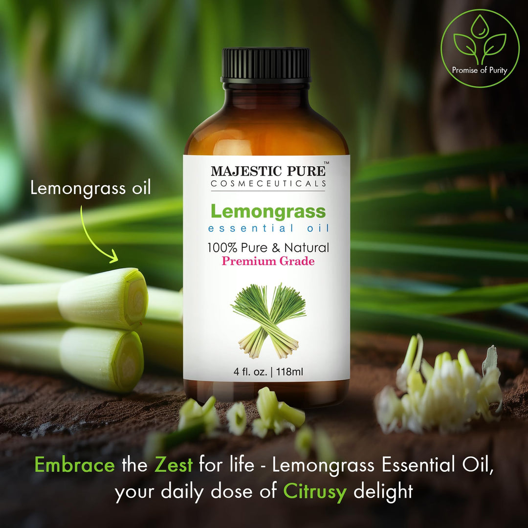 Majestic Pure Lemongrass Essential Oil, 4 fl oz