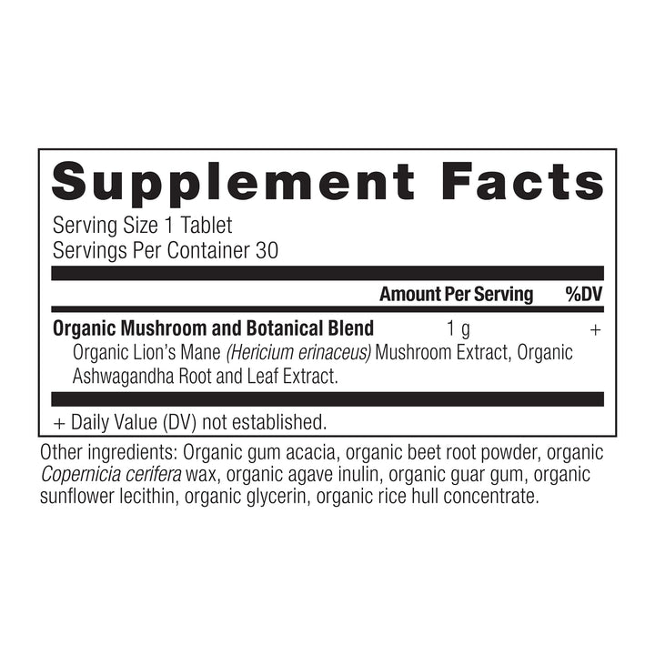Ancient Nutrition Lion's Mane Mushroom Tablets