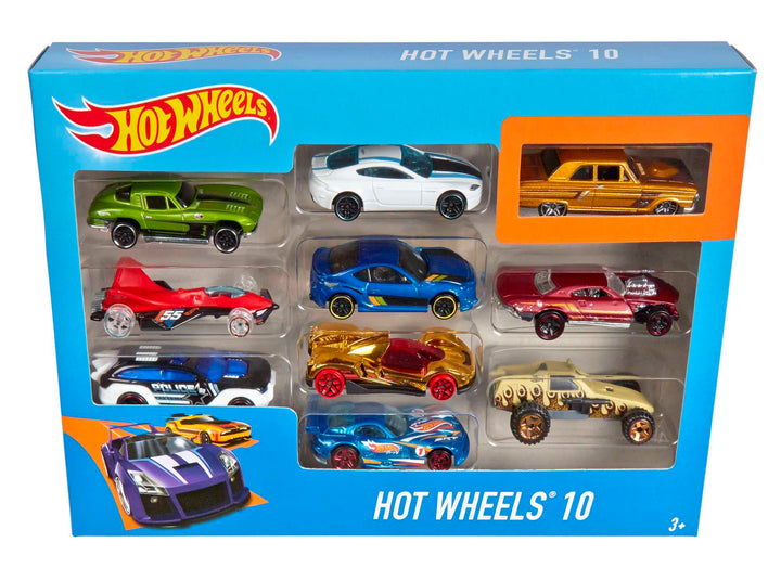 Hot Wheels Basic Cars, 10 Count, Pack of 10
