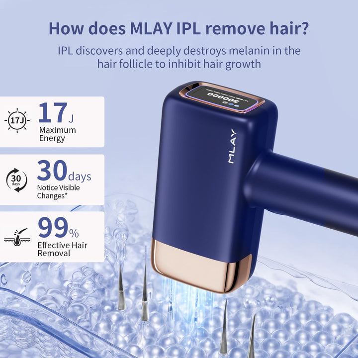 MLAY T14 Hair Removal Device, 0.5s/flash, 20J, 5 Energy Levels