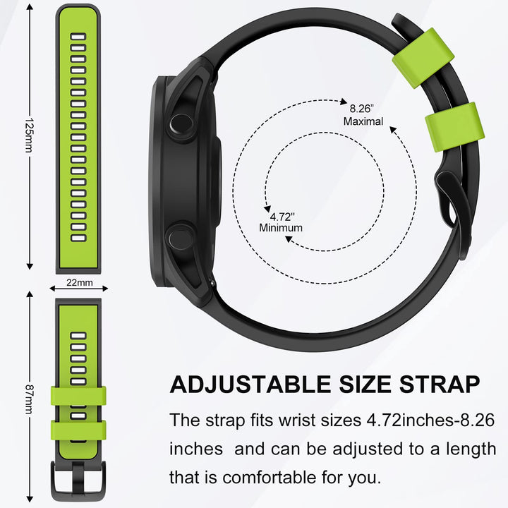MYSNBKN Watch Band, 22 mm