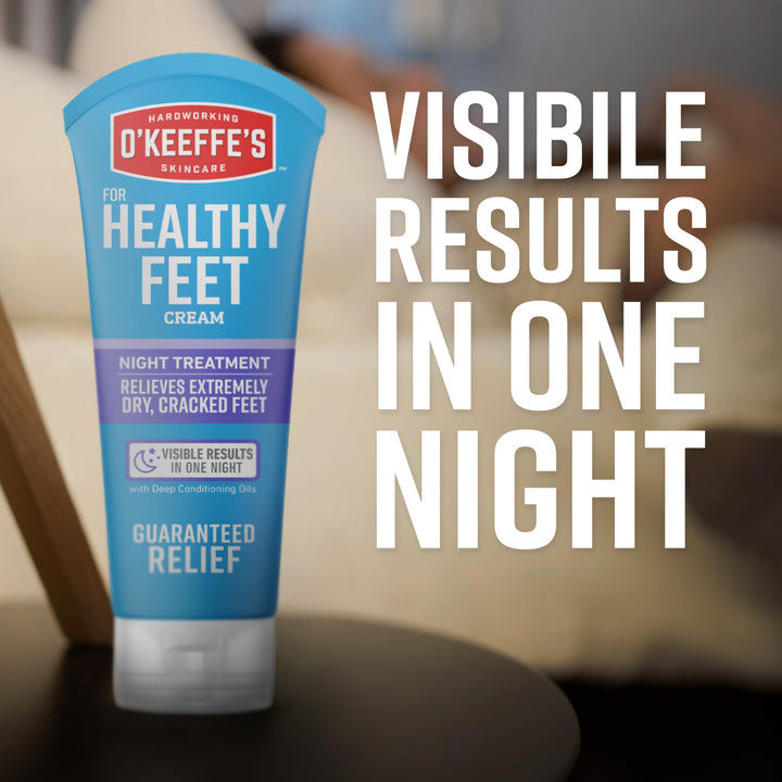 O'Keeffe's For Healthy Feet Night Treatment Foot Cream, 7.0 oz