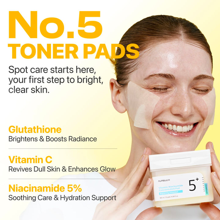 numbuzin No.5 Toner Pads, 70 Count