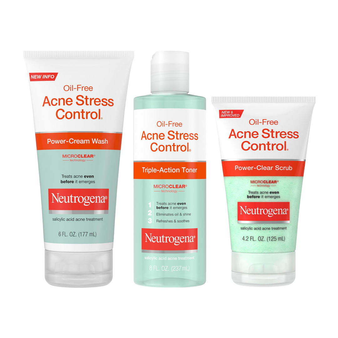 Neutrogena Oil-Free Acne Stress Control Triple-Action Toner, 8 fl oz