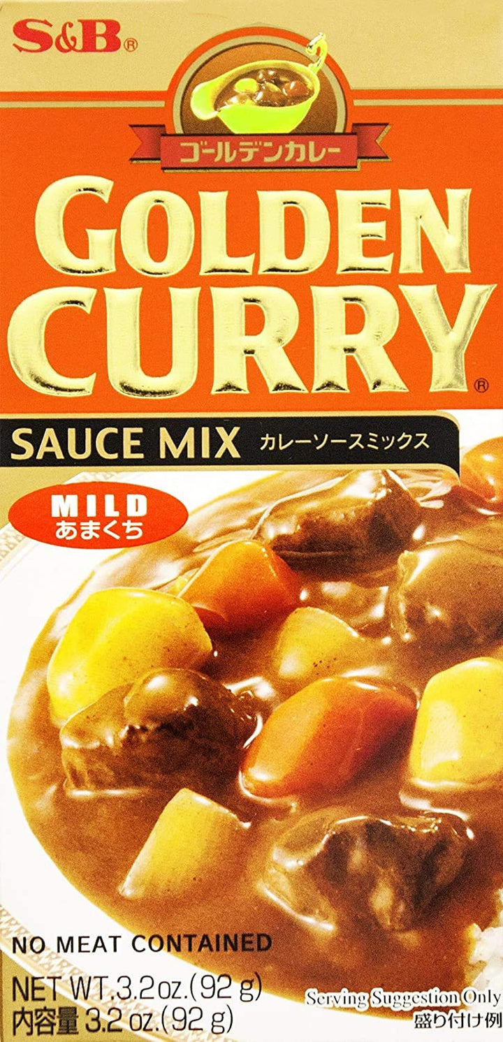 S&B Golden Curry Sauce Mix, Mild, 3.2 oz