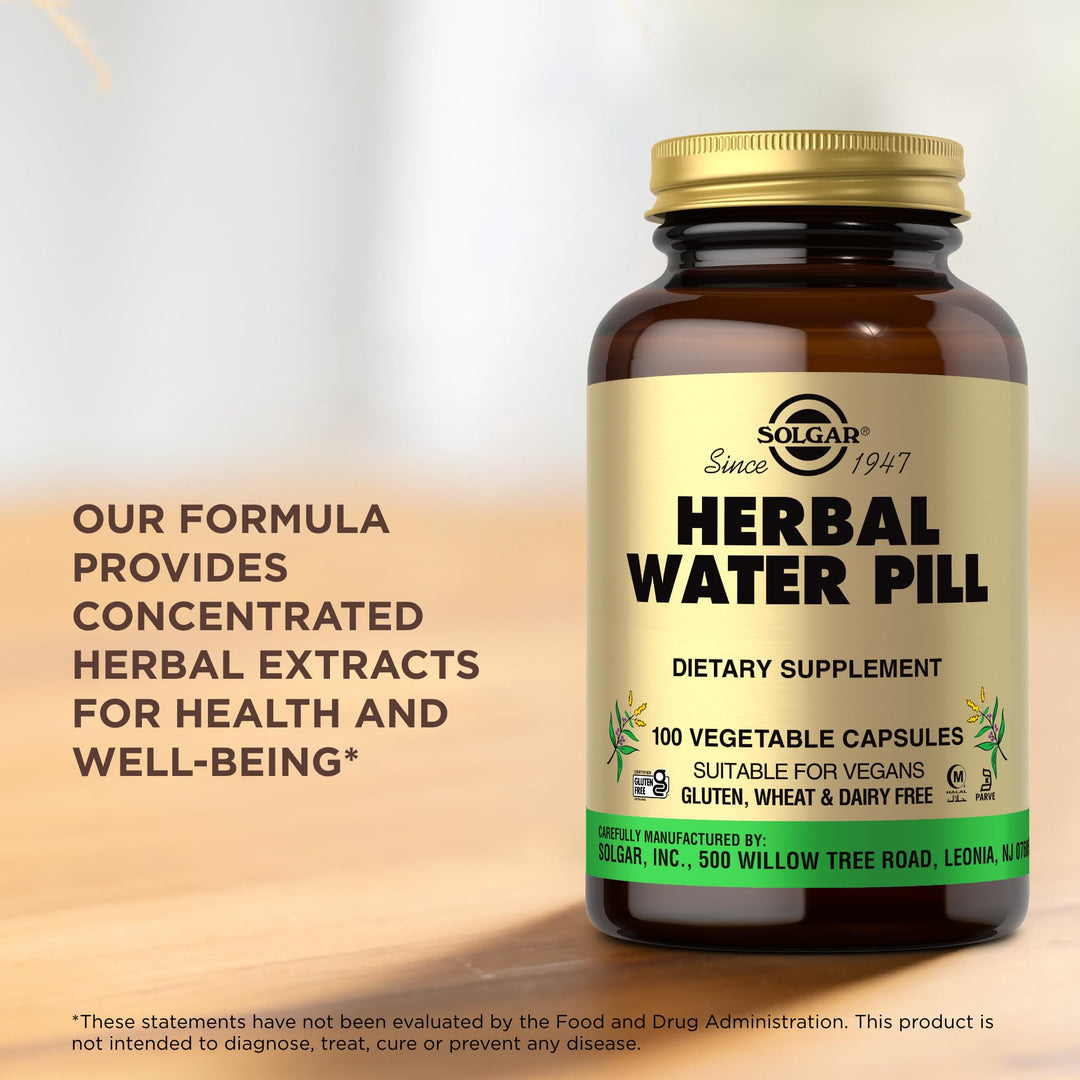 Solgar Herbal Water Pill, 100 Count