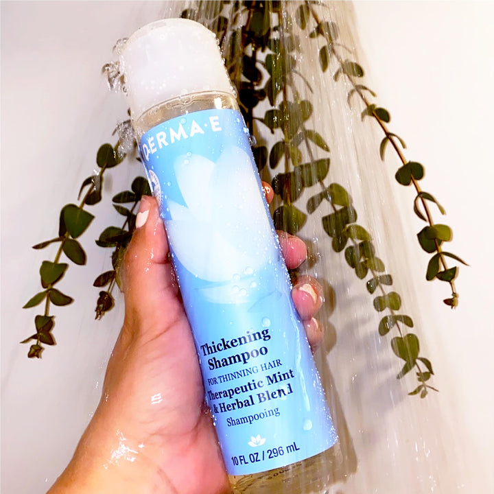 Derma E Thickening Therapeutic Shampoo, Mint, 296 ml