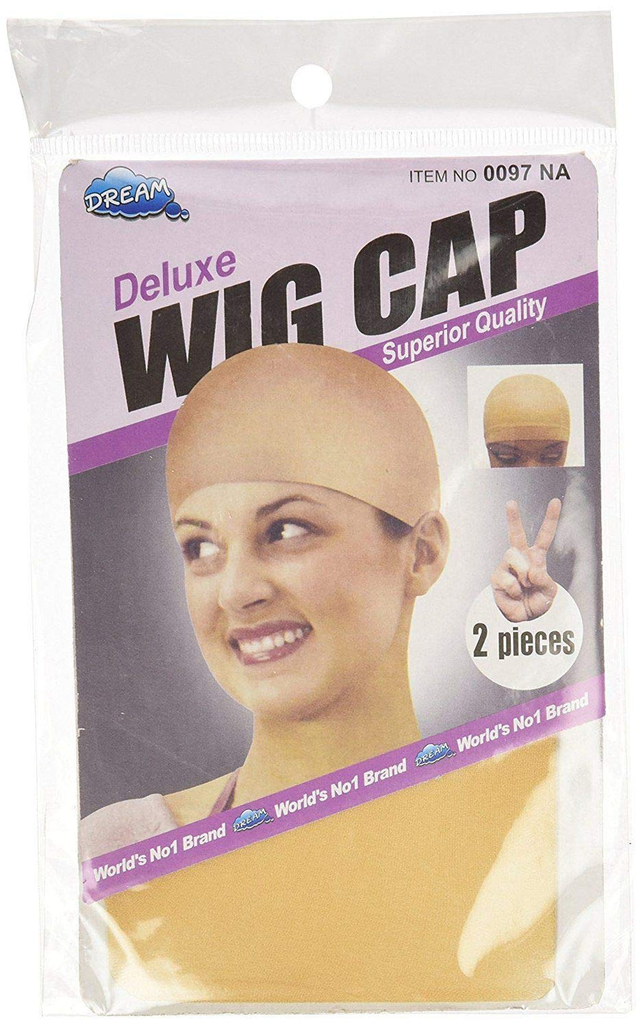 Dream Wig Cap, Natural, 2 Count