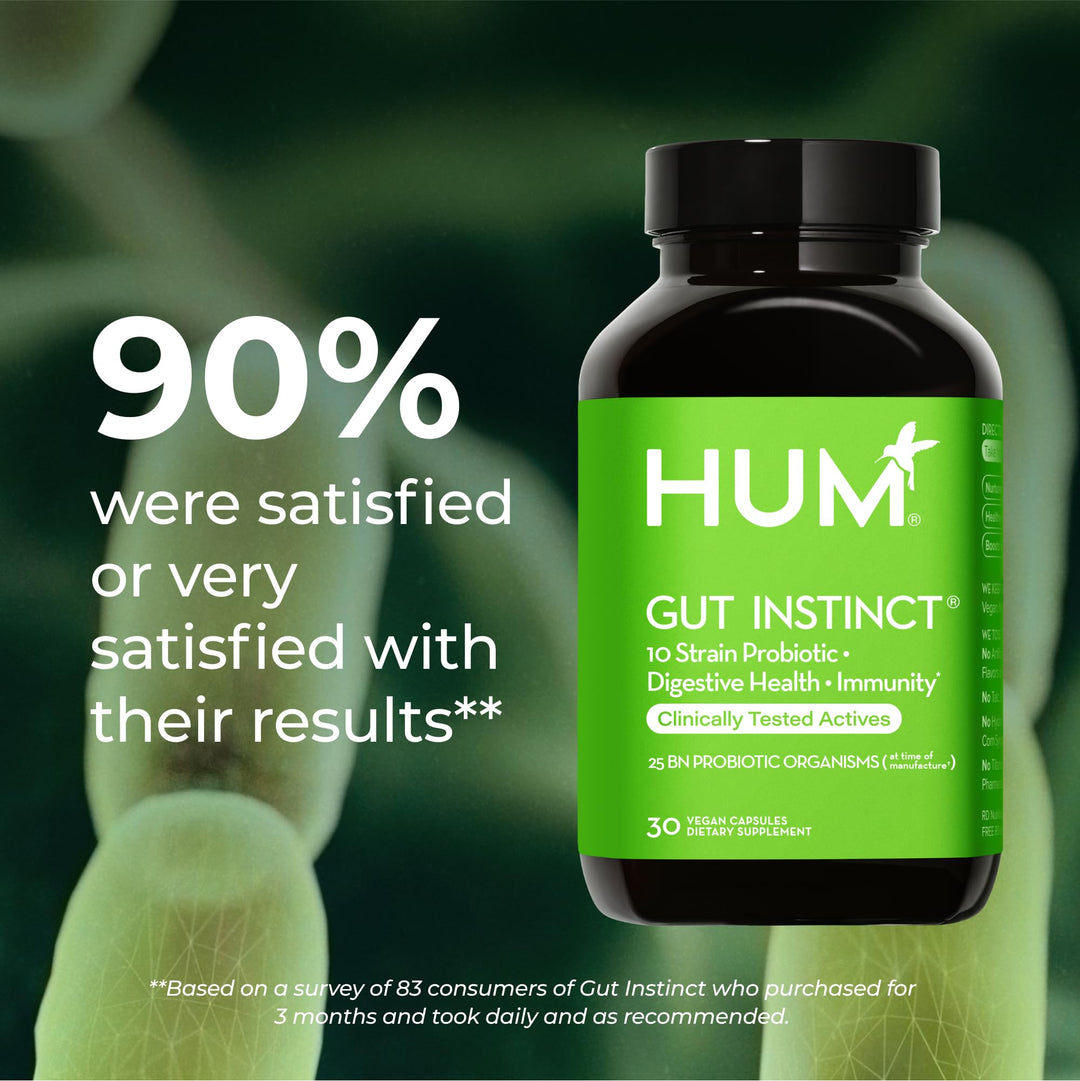 HUM Gut Instinct Daily Probiotic, 30 Count