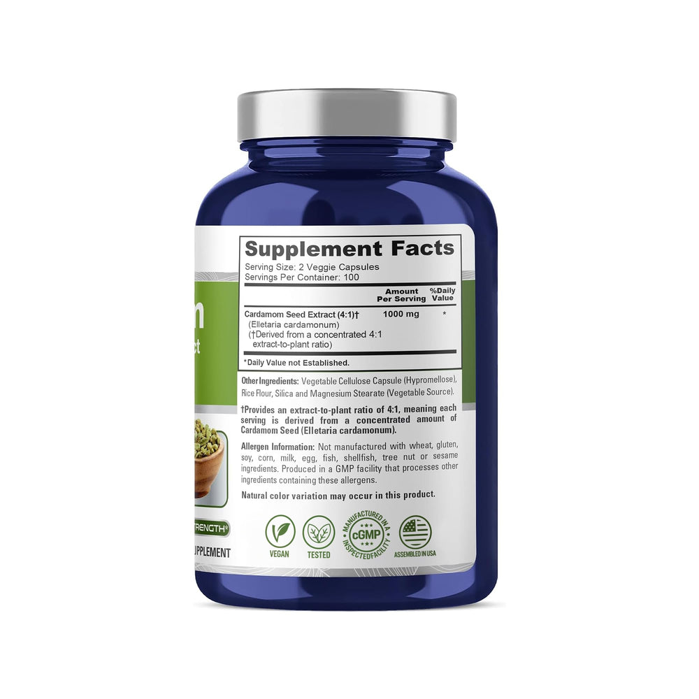 NusaPure Cardamom Extract, 4000 mg, 200 Count