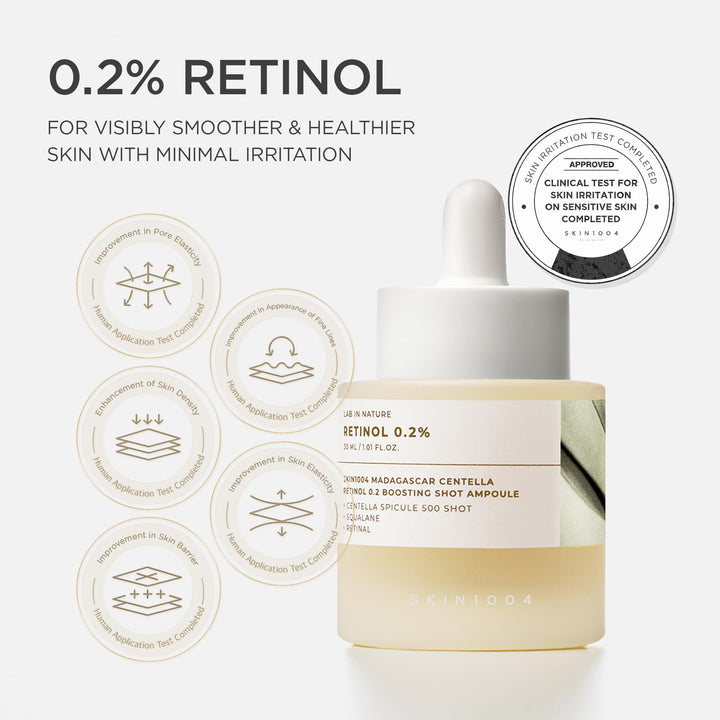 SKIN1004 Retinol 0.2% Boosting Shot Ampoule, 1.01 fl oz
