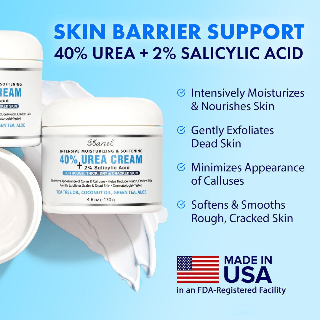 Ebanel Urea Cream 40 Percent Plus Salicylic Acid 2 Percent