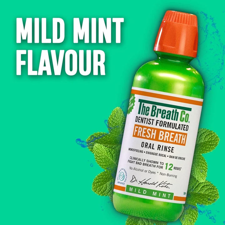 TheraBreath Fresh Breath Oral Rinse, Mild Mint, 16 fl oz