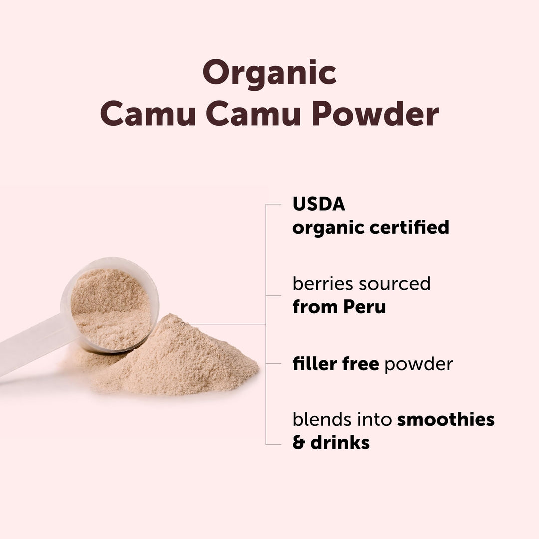 Micro Ingredients Peruvian Camu Camu Powder Organic, Natural Vitamin C, 8 oz