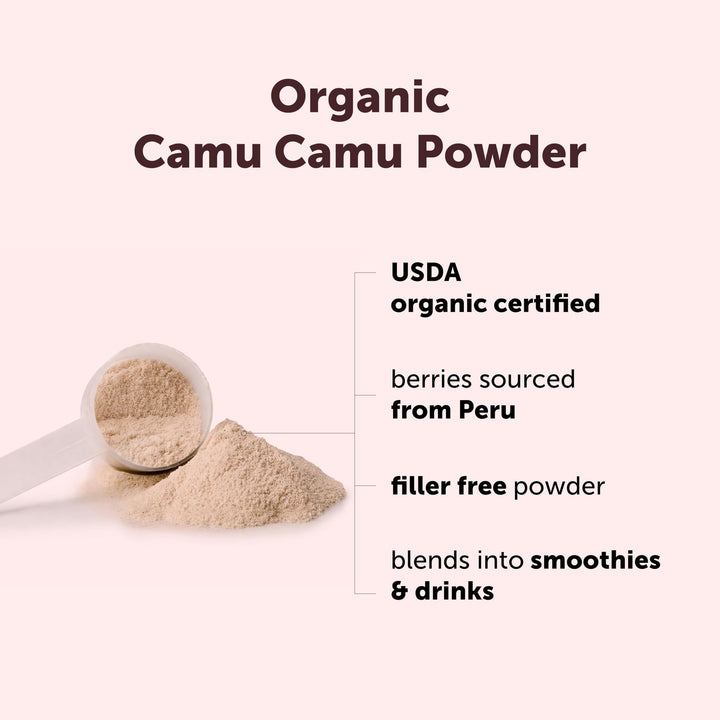Micro Ingredients Peruvian Camu Camu Powder Organic, Natural Vitamin C, 8 oz