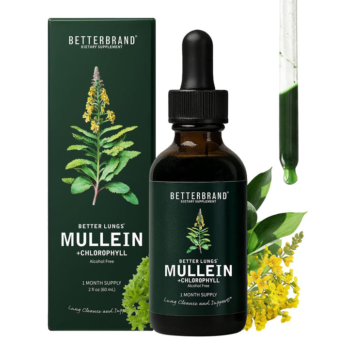 Betterbrand Mullein Drops, Alcohol-Free, Chlorophyll