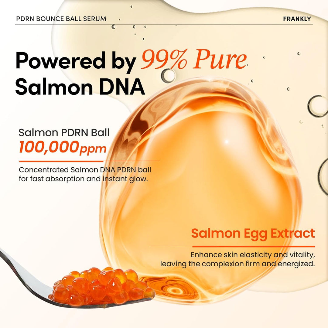 FRANKLY Salmon PDRN Bounce Ball Serum, 1.01 fl oz