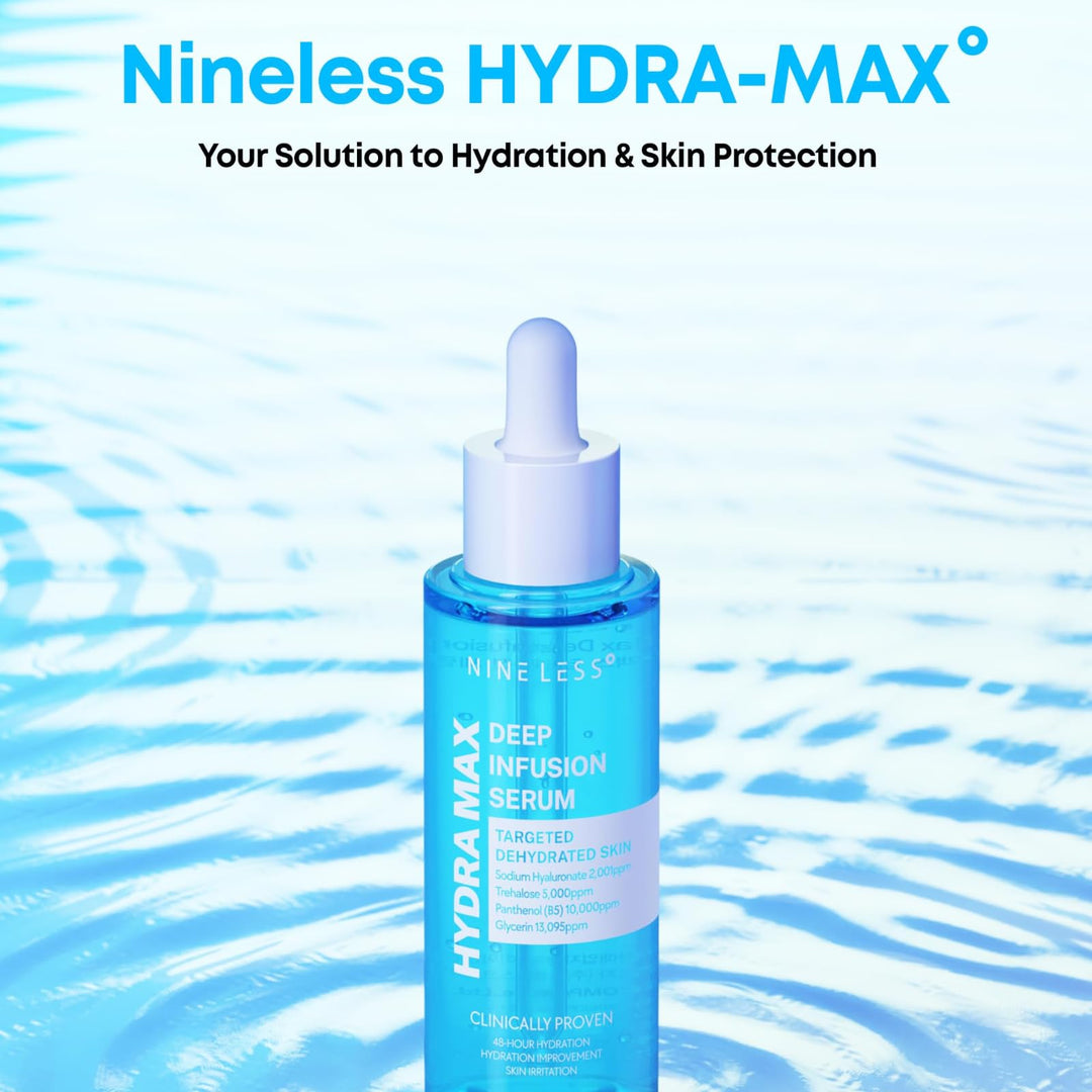 NINELESS Hydra-Max Hyaluronic Acid Serum with B5, 1.69 fl oz