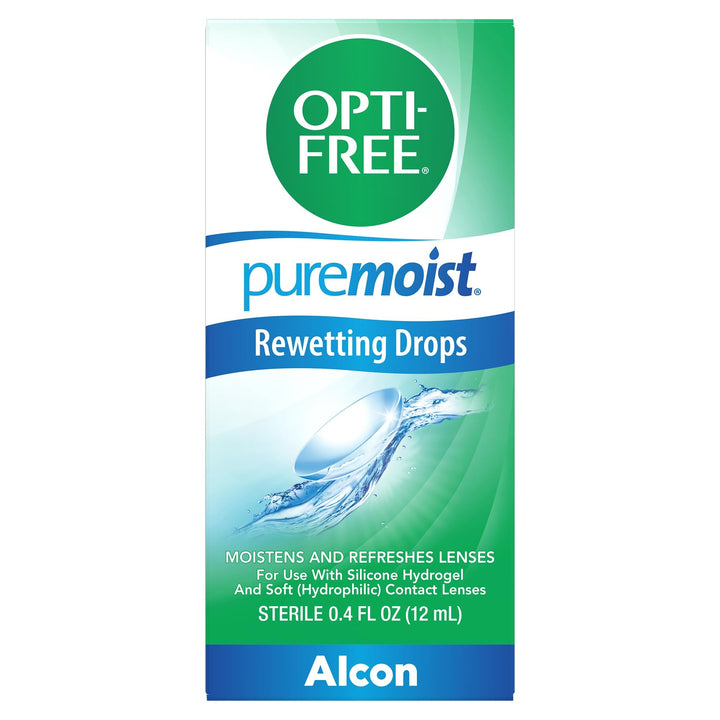 Opti-Free Puremoist Rewetting Drops, 12 ml