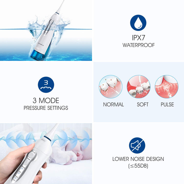 HANGSUN Cordless Water Flosser, A, 1 Count