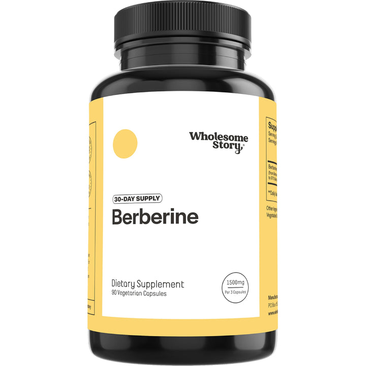 Wholesome Story Berberine HCl Capsules, 1500 mg, 90 Count