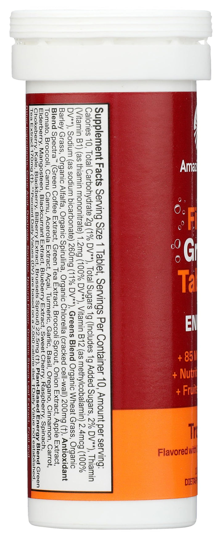 Amazing Grass Effervescent Greens Energy, Tropical Flavor, 10 Count