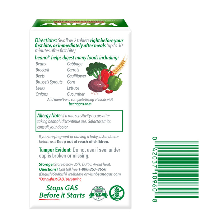Beano Food Enzyme Dietary Supplement, 150 Count