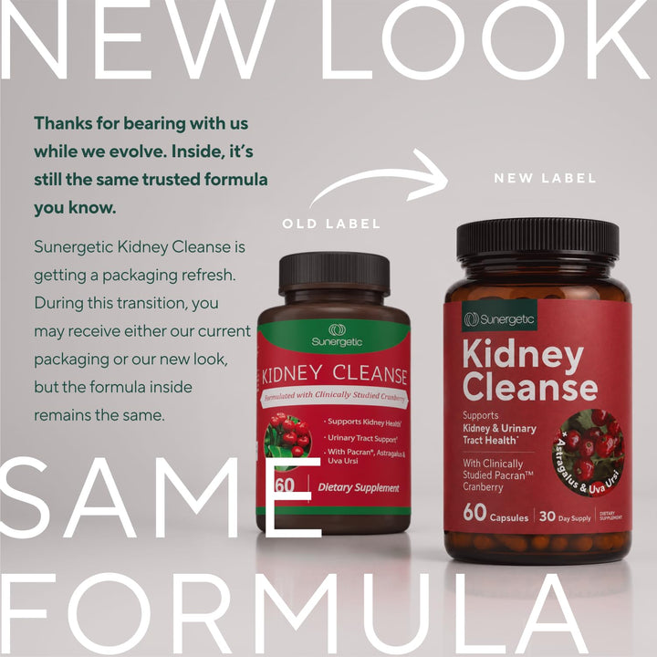 Sunergetic Kidney Cleanse Supplement, 60 Count