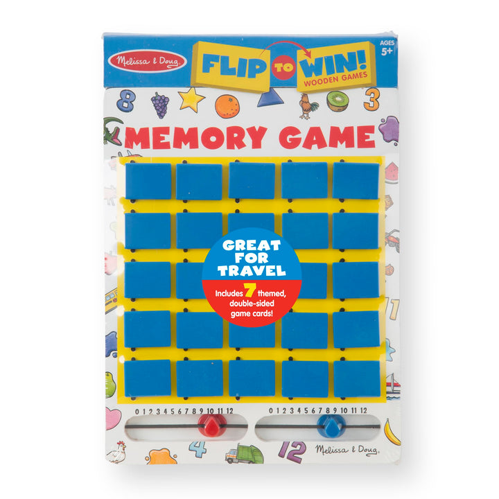 Melissa & Doug Flip to Win Travel Memory Game, Multi, 7 Count