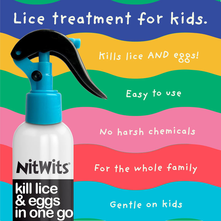 NitWits All-in-One Lice Treatment Spray, 120 ml