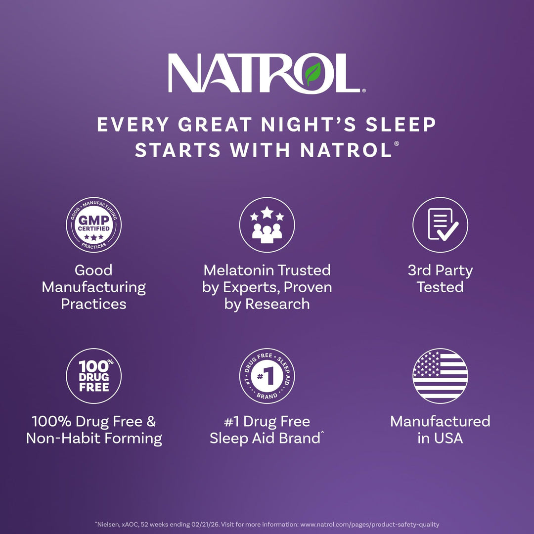Natrol Melatonin Sleep Aid Gummy, Strawberry, 5 mg, 90 Count