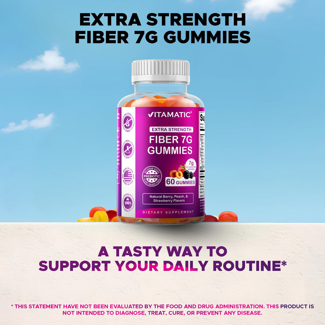 Vitamatic Extra Strength Prebiotic Fiber, 60 Count