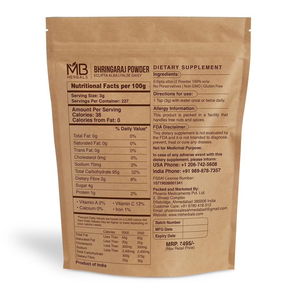 MB Herbals Bhringraj Powder, 454 g