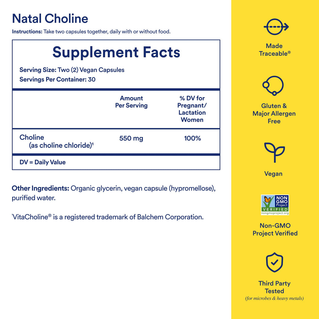 Ritual Natal Choline Supplement, 550 mg, 60 Count