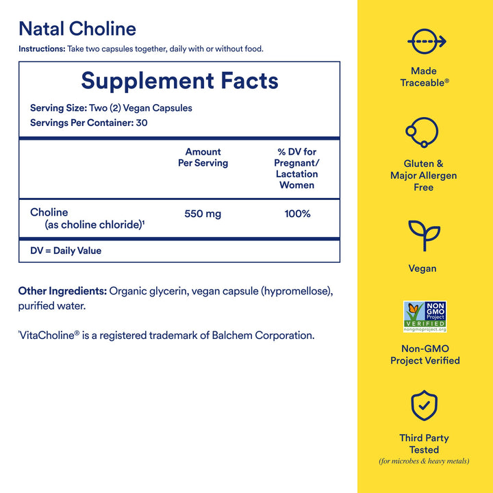 Ritual Natal Choline Supplement, 550 mg, 60 Count