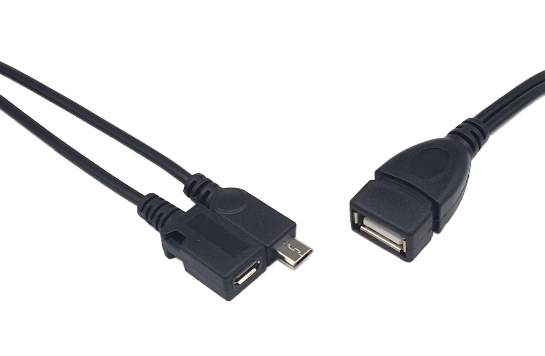 SinLoon USB 2.0 Y Splitter Cable, Micro USB OTG Host, USB A Female to Micro USB Male