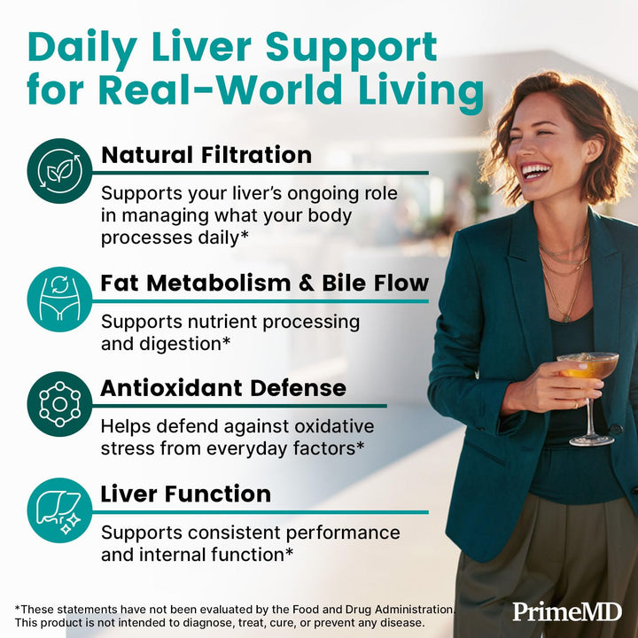 PrimeMD Liver Supplement With Milk Thistle And Dandelion Root, 1426 mg, 90 Count