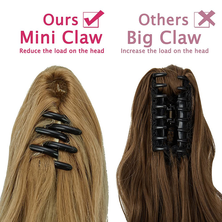 SLLIE Ponytail Extension, Long Wavy Curly, 24 Inch