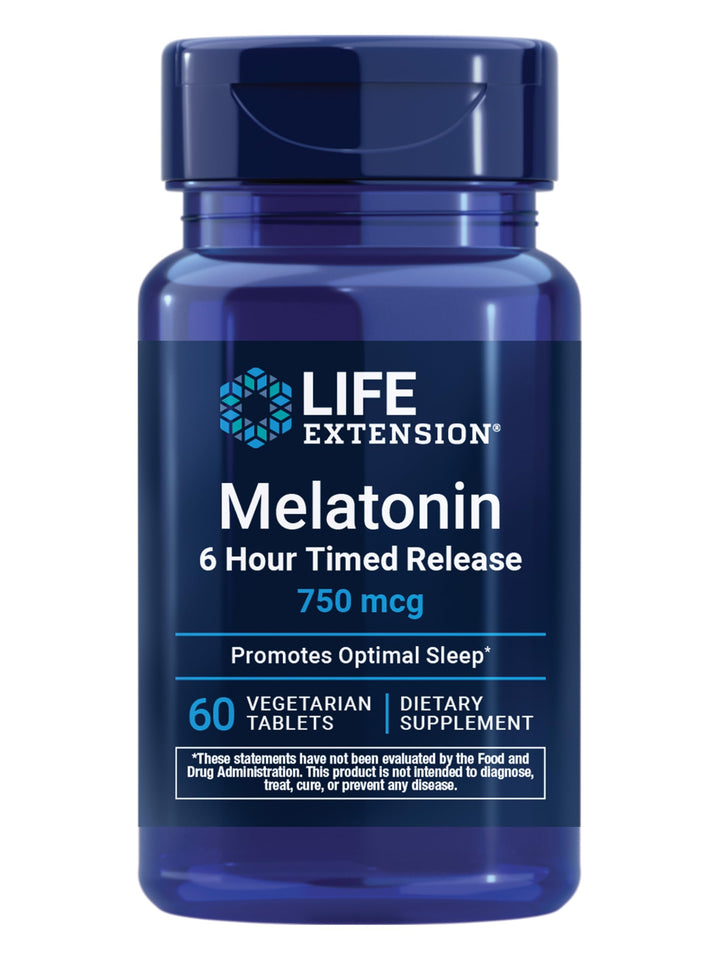 Life Extension Melatonin Timed Release, 750 mcg, 60 Count