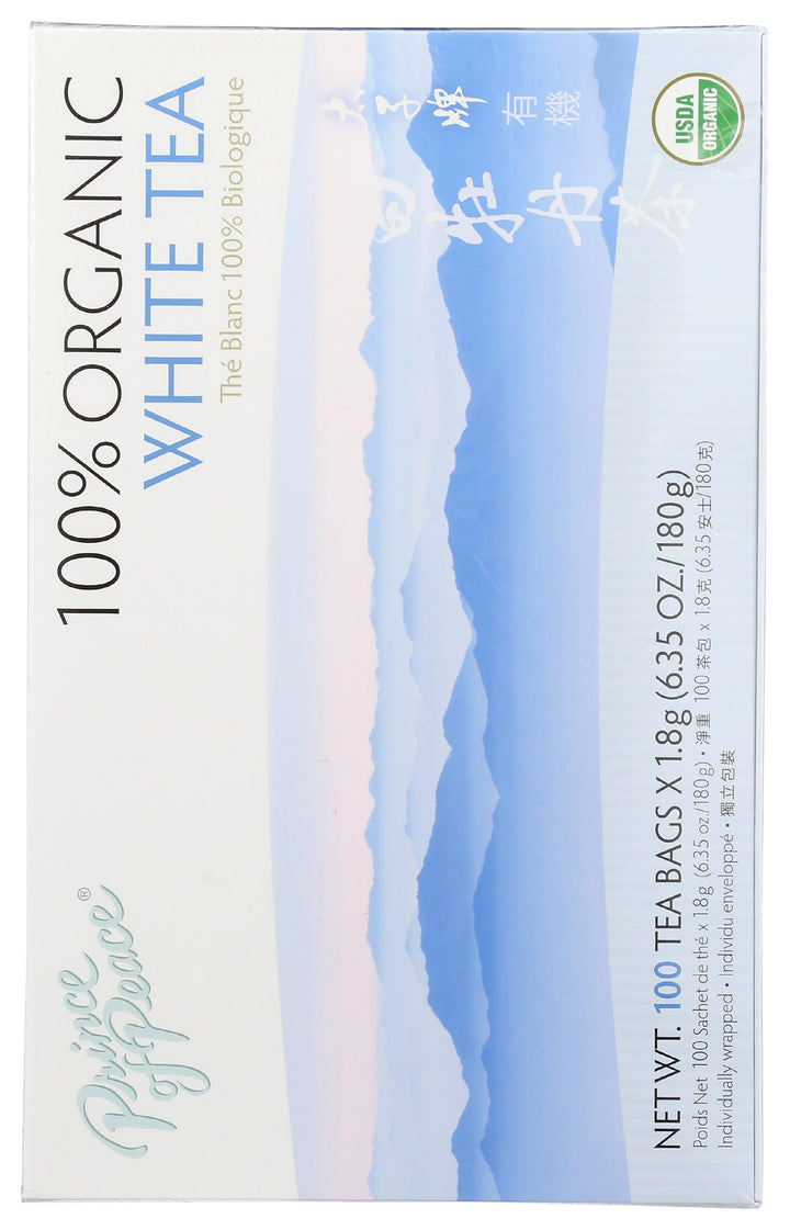 Prince of Peace Organic White Tea, 100 Count