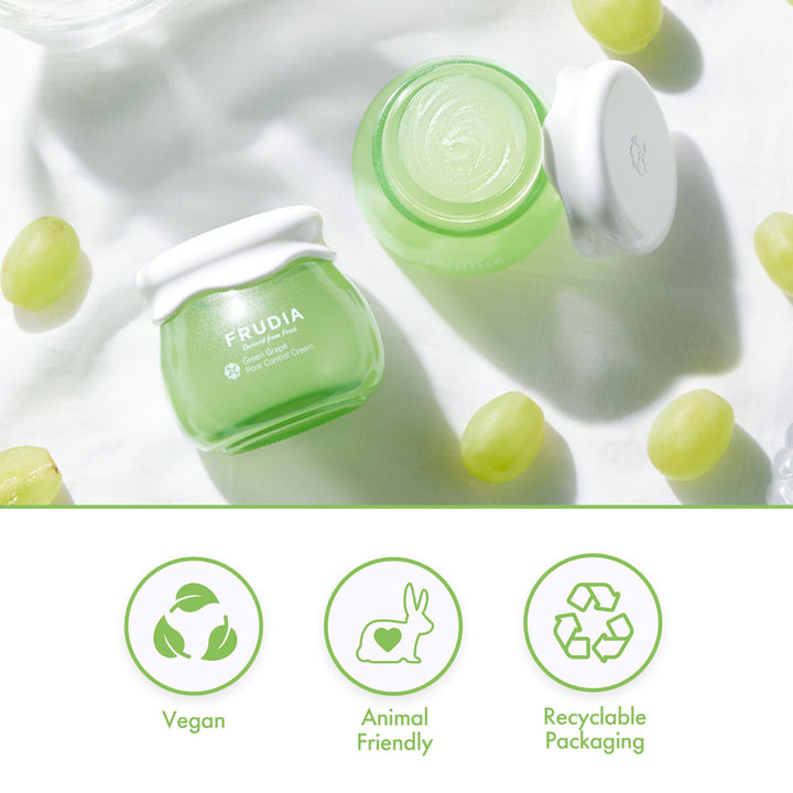 FRUDIA Green Grape Pore Control Cream, 0.33 fl oz