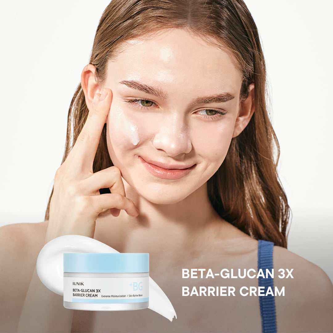 IUNIK Beta-Glucan 3X Barrier Cream, 1.69 fl oz