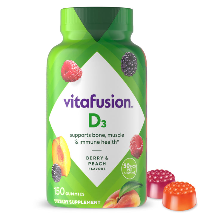 Vitafusion Vitamin D 2000 IU Gummy Dietary Supplement, 150 Count