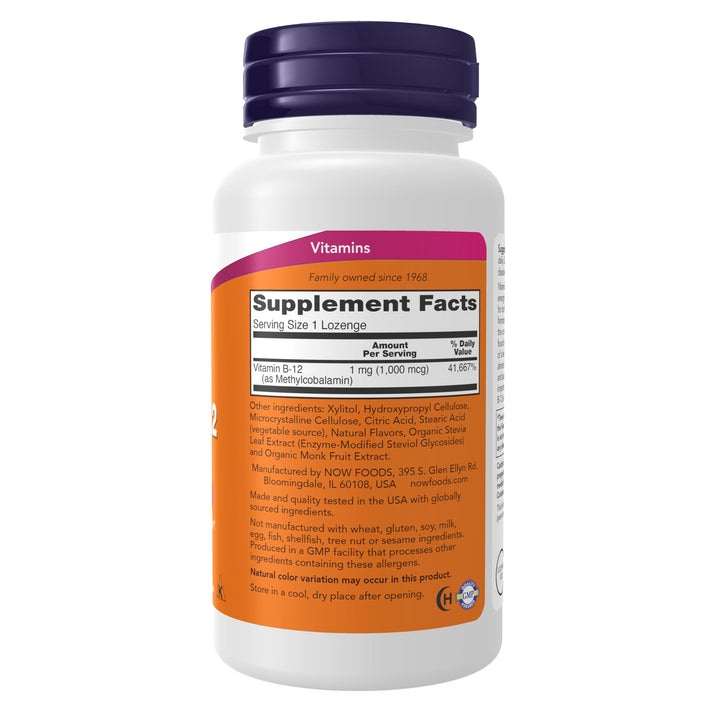NOW Methyl B-12 1000 mcg, 250 Count